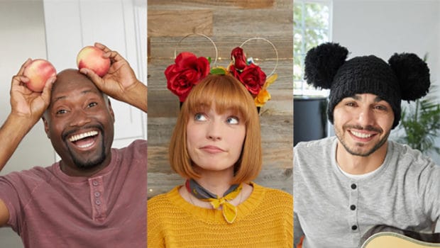 Social media images from Disney’s Share Your Ears campaign showing fans sharing Mickey ear photos to support Make-A-Wish